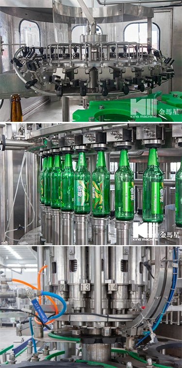 Automatic Beer Glass Bottle Washing Filling Capping Machine Beer Filling Machine