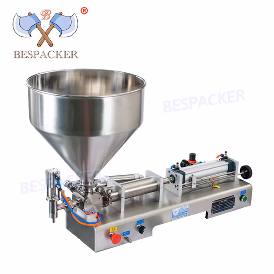Semi automatic ice cream water liquid honey juice sauce soft drink tomato paste filling machine