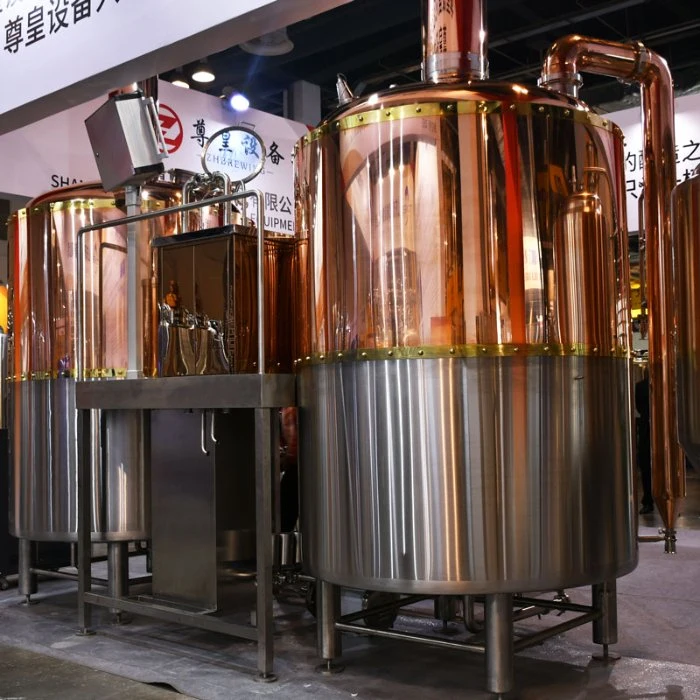 1000L Red Copper Beer Brewery Equipment Restaurant Micro Brewing Equipment