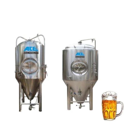 Meilleur prix 500L 1000L 2500L 5000L Fermenteur de bière artisanale Veste de refroidissement conique Cuve de fermentation Brasserie Usine complète d'équipement de brassage